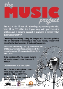 Career Keys The Music Project A4 Flyer